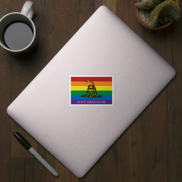 Rainbow Gadsden Flag by Operation Blazing Sword